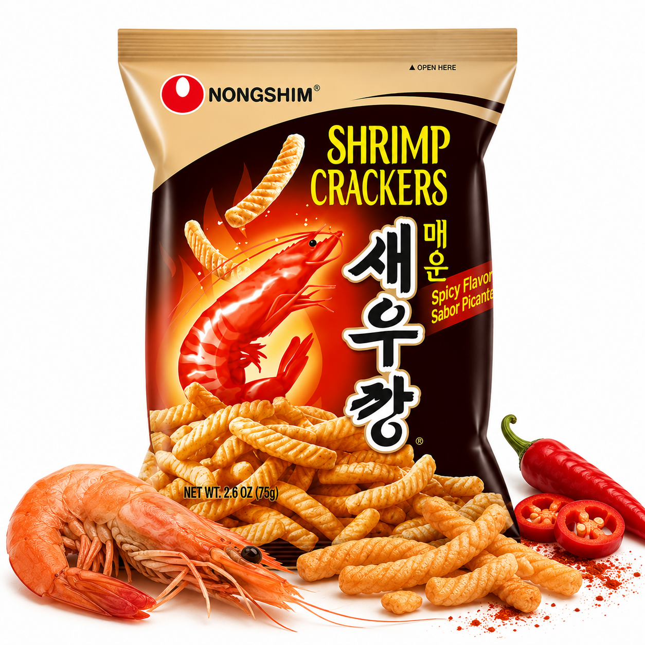 Nongshim Spicy Shrimp Crackers